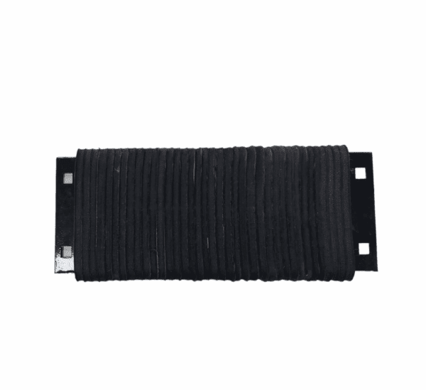 Black rectangular brush with bristles on a black base.