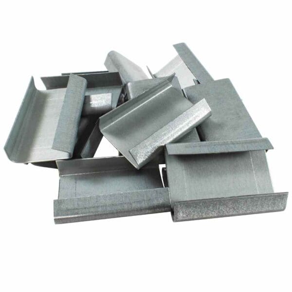 A pile of metal staples.