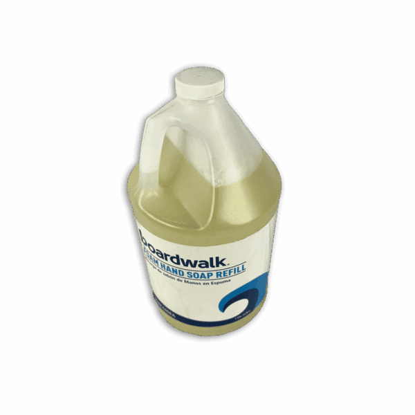 A gallon bottle of Clearwalk Clear Seal, a floor finish product.