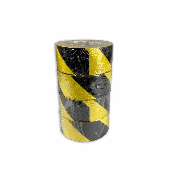 Roll of yellow and black caution tape.