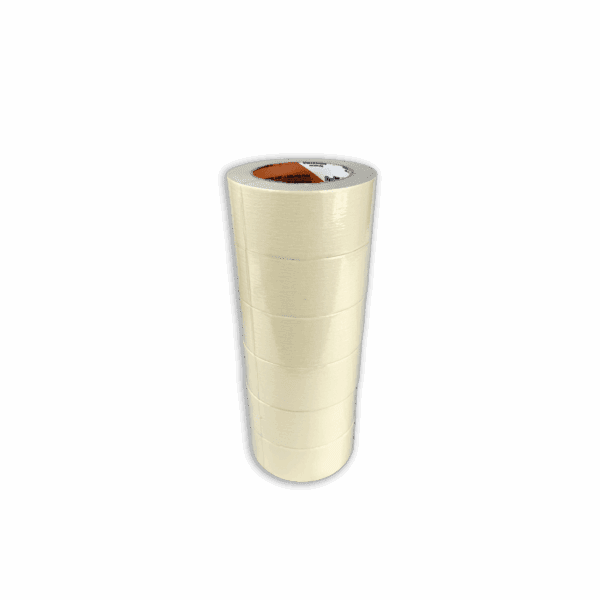 Tall beige cup with a dark liquid inside, shown on black background.