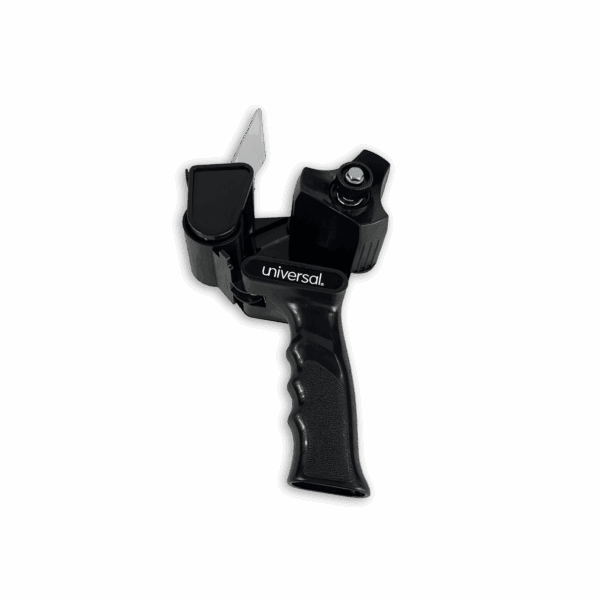 Black tactical slingshot with a wrist brace and ergonomic grip.