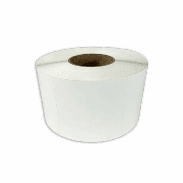 A large white roll of paper, possibly toilet paper or paper towel.