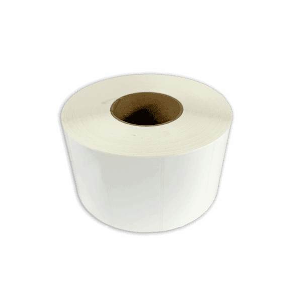 A roll of white toilet paper on a black background.