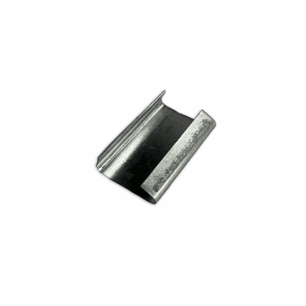 Close-up of a transparent razor blade against a black background.