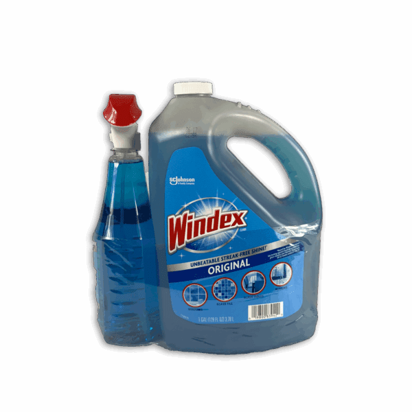 Windex Original blue glass cleaner bottles